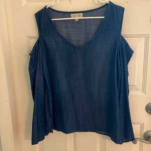 Cloth & Stone Denim look blouse